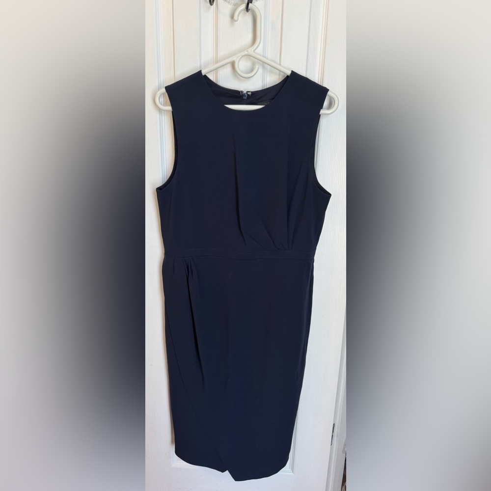 J. Crew Classic Navy Midi Dress